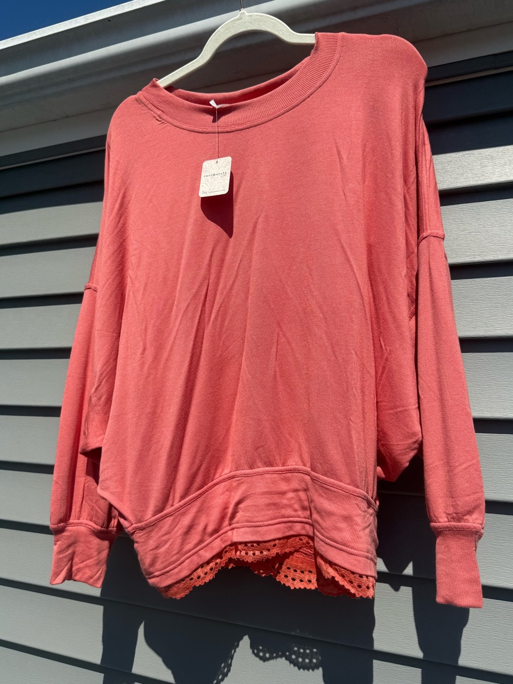 NWT Free People Intimately Salmon Soft Top Size L